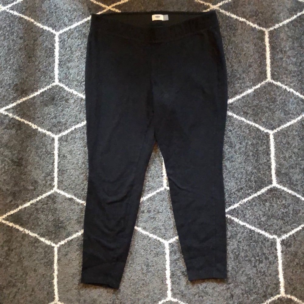 Old Navy Black Stretchy Thick Leggings XL EUC
